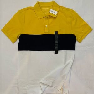 New with tag BANANA REPUBLIC MEN POLO TSHIRT YELLOW, WHITE AND NAVY